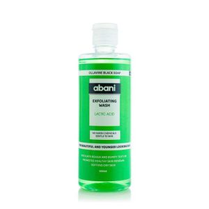 Abani Ollavine black soap - Exfoliating With Lactic Acid wash - body wash 