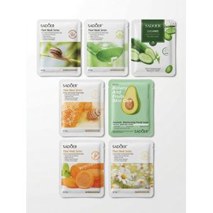 SADOER Face Mask 12 Pieces - Hydrating Moisturizing Sheet Face Facial Mask Facemask Face Mask Face Sheet Facesheet