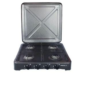 Maxi Table Top Gas Cooker – 4 Burner (Black)