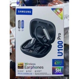 Samsung U100 Pro Fingerprint Earbuds - Noise Cancellations Earphone, Personalized Spatial Audio, Sweat and Water Resistant Earpodz SAM - ( Black )