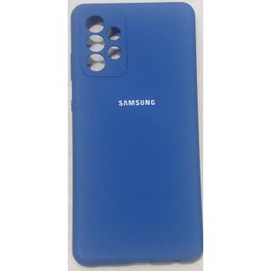 Samsung Galaxy A72 Silicone Back Case-Blue