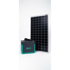 MECO 1KWH PRO (500W) PORTABLE SOLAR GENERATOR WITH LITHIUM BATTERY, AC OUTPUT & SOLAR CHARGING WITH 300W SOLAR PANEL