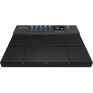 Nux  DP-2000 Digital Percussion Pad with 8 Velocity Sensitive Pads, FX, and Bluetooth Black with DPS-1 ddrum stand
