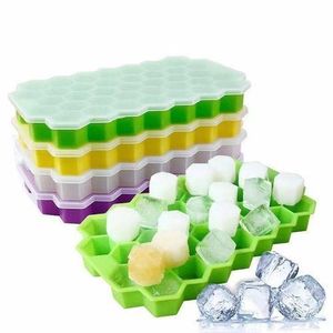 Ice Cube tray Maker With Cover silicon