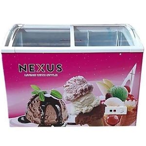 Home Nexus 240L Energy Saving Glass Top Display Chest Freezer