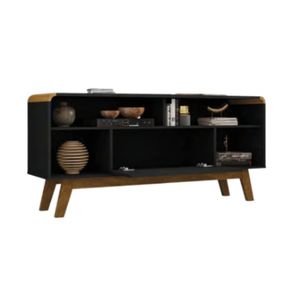 Maxi Lazuli Tv Stand - 136cm Long - Black Matte