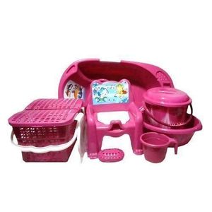 Glorious Pink Baby Bath Set