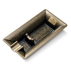 NIKIHONG Ashtray Large Caliber Slot, Ash Tray for Home,Office & Bar(Gold)
