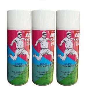 ABRO Spray paint - White - 3Pcs