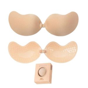 Invisible strapless silicone bra push up bra self adhesive breathable gather reusable 