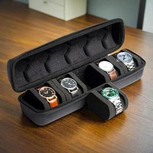  5 Slot Luxury Leather Wrist Watch Storage/ Organizer Box
