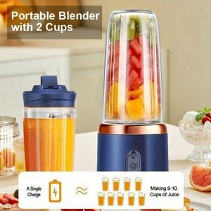 Portable Multi-Function Juicer with Rechargeable Battery - Compact Food-Grade PP Cup, Ideal for Home And On-The-Go Use, Cross-Border Wholesale, Juicing Station, Compact Juicer, Durable Plastic