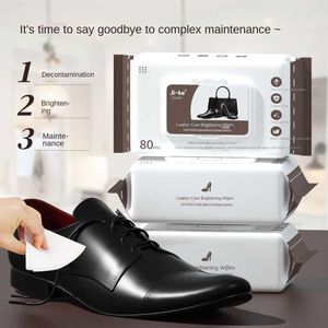 80PCS IN PACK LEATHER SHOE WET WIPER X2 