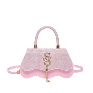 New sequined shoulder bag, handbag, messenger bag, small square bag