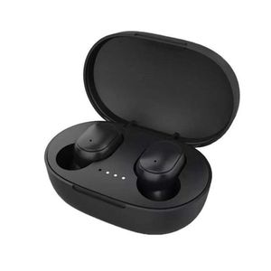 Sleek Durable Black Wireless Earbuds - Comfortable In-Ear Fit, Universal Device Compatibility, Perfect for Daily Leisure & Office Use A6S