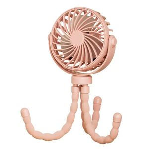 Genera Portable Octopus Fan, 3-Speed Rechargeable Mini Clip Fan with Flexible Tripod, LED Light, USB for Stroller, Car, Travel