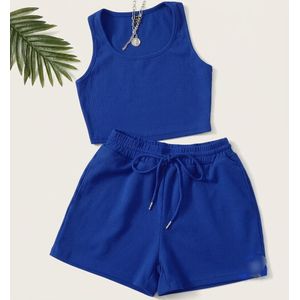 Two piece short and top for ladies 