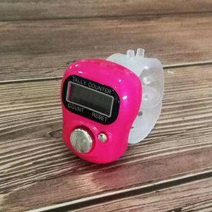 Digital Finger Tally Counter with LCD Display, Pink Ring-Style Electronic Counter for Tasbeeh, Prayer & Repetitive Counting finger counter finger tally counter electronic tally counter digital hand counter finger clicker ring counter Tasbih counter