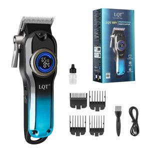 LQT LQT Professional electric hair clipper Men's electric hair clipper , new blue model, for trimming beard and hair, 1500 mAh battery, long-lasting power