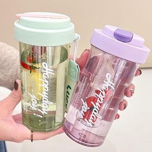 Bottles 2 in 1 Transparent Student / Sport  Bottle for Adult and children 