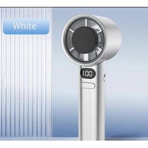 Handheld mini rechargeable fan white 