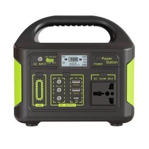 Portable Power Station 300W – Rechargeable Emergency Backup Power Supply with LED Light, Portable AC Power Supply, 