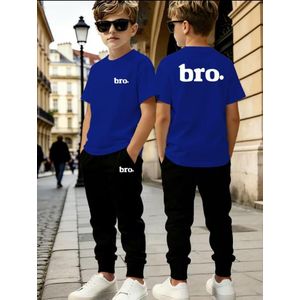 Children Graphic Co-Ord Set Stylish Half Sleeve T-Shirt & Cargo Pants Combo Joggers Comfortable Casual Clothing Outfit 