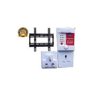 Tv wall hanger/TV Guard Voltage Protection Adaptor - WHITE