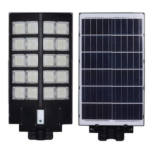 ESCLIGHTING Solar Street Lamp + Remote Control - 300W - Black
