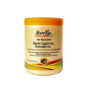 Olive Oil Mamiya Organics Hair mayonnaise treatment for week and danaged hair with black Castor Oil ,Avocado oil _567g