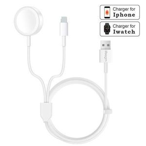 SUPER FAST Magnetic IWatch Charger, 2 In 1 IPhone Apple Watch Charger Portable Cable Compatible With For Apple Watch Series 4/3/2/1