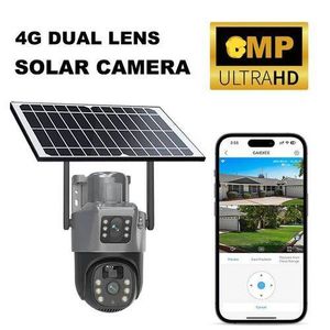 HIGH QUALITY DUAL LENS SOLAR-POWERED AUTO_TRACKING 4G ROTATIONAL CCTV CAMERA WITH TWO WAY AUDIO+free sim