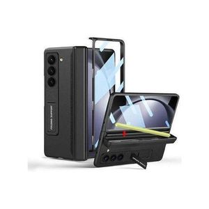 Samsung Galaxy Z Fold 6 Quality Leather Flip Case -Black