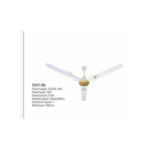 Duravolt 56" Inches Long Blade Ceiling Fan - White DCF-56