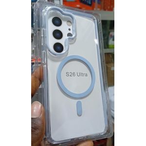 Magnetic Armor Clear Case for Samsung Galaxy S26 Ultra – Shockproof
