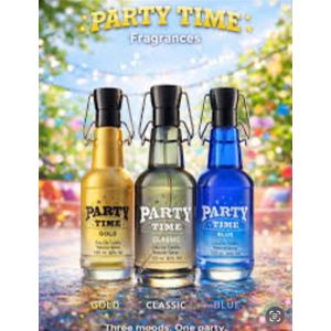 Prestige PARTY TIME (GOLD,CLASSIC, BLUE)  PERFUME EDP 100ML (3, colors)