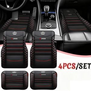 4Pcs Car Floor Mats Anti-slip, Washable Polyester Material All-Season Comfort Universal Nonslip Car Mats Car Floor Pads Full Set