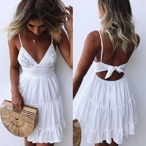 Fashion Short Dress Fashion Boho Long Maxi Dress Women Summer Ladies Sleeveless White Beach Dress Evening Party Casual Dresses Vestidos MAA Jumia Nigeria