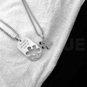 AIDAILU Hip-hop Couple Necklace Versatile Necklace