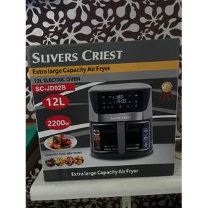 SLIVERS CRIEST Air fryer (SLIVERS CRIEST) black colour 