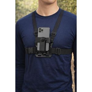 Chest phone holder
