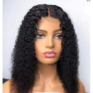Waterwave Curly Hair Wig With T frontal Closure Natural Color 16 inches