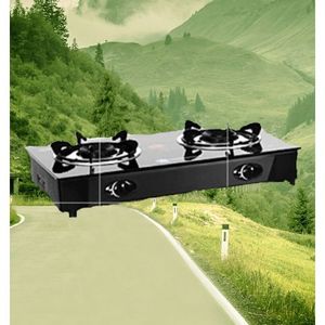Solid Table Top Gas Cooker With Glass - Top  2-Burner