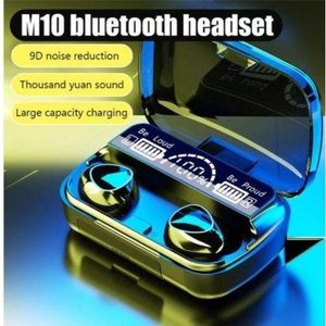  wireless bluetooth earphones LED Display Headset Hifi stereo