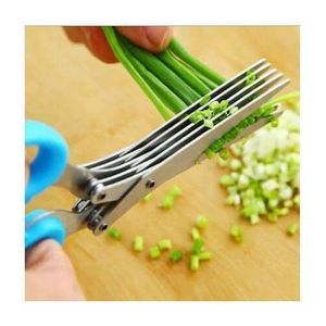 Multifunctional  stainless steel 5 blade vegetable scissors 