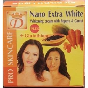 Nano Extra White Natural Papaya & Carrot Face Cream Pro Skin Care -1 Piece.