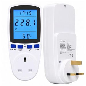 13A Digital LCD Power Energy Meter & Wattmeter Check Meter - Electricity Consumption Cost Analyzer