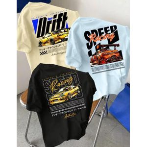 Three Piece Speed Drift Crew Neck T-Shirt