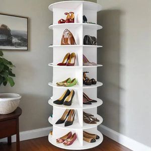 7 Tier Circular Storage Tower for Shoes and Handbags