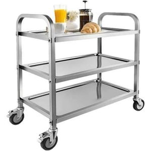 Industrial Serving Rack/Food Trolley - 3 Layer